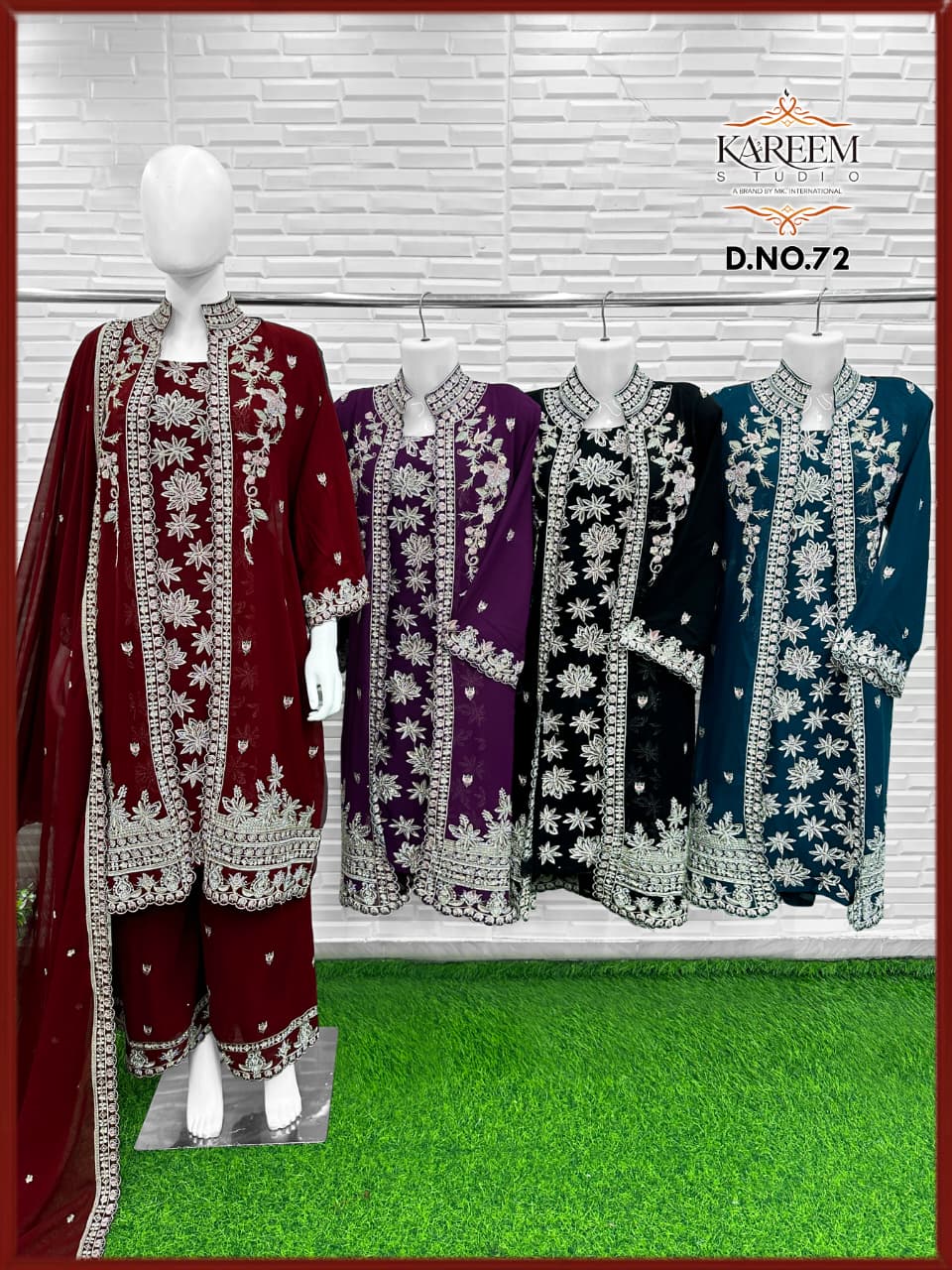 Silk Anarkali with Heavy Beat Embroidery